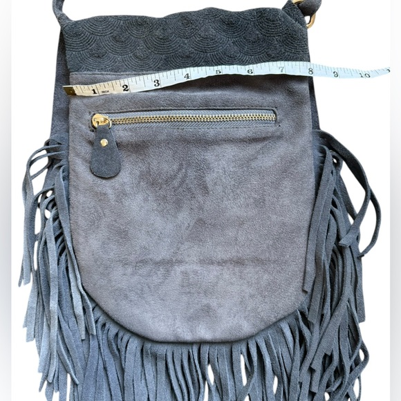 Street Level Faux Suede gray Purse - Picture 9 of 15
